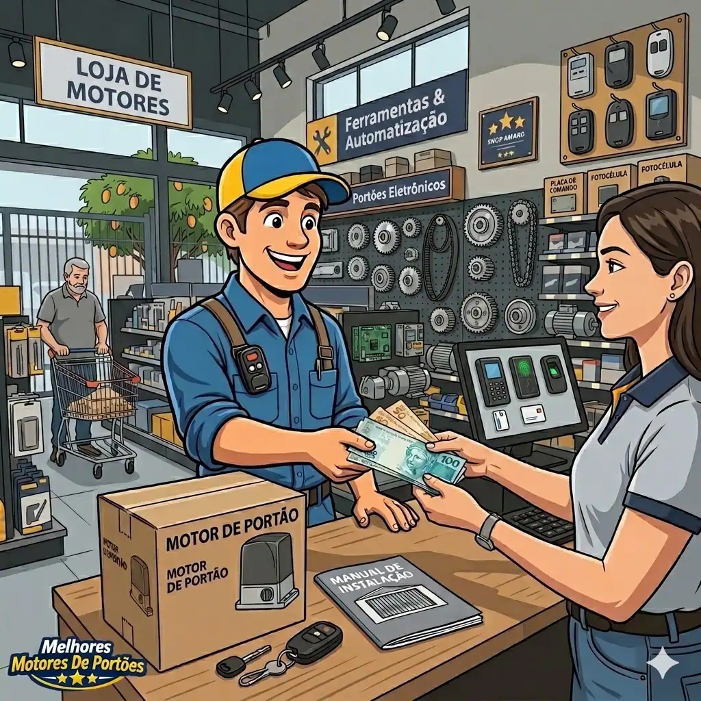 preço de motor de portão eletrônico